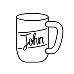 cup of coffee with white background