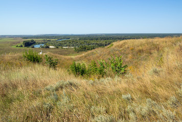 Fototapeta premium Location of the ancient Mayak Fortress, Divnogorsk Natural Reserve