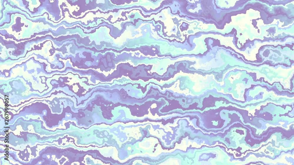 Poster moving random wavy texture. psychedelic animated background. looping footage.