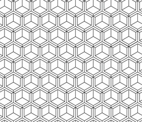 Vector seamless pattern. Modern stylish texture. Repeating geometric tiles with rhombuses