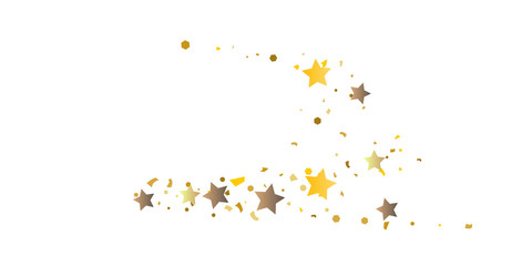 
Golden glitter confetti of stars.