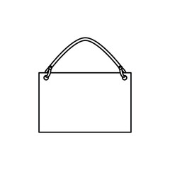 hang tag on white background icon