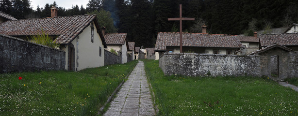 Fototapeta na wymiar Camaldoli, Kloster der Kamaldulenser