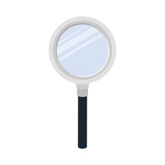 magnifying glass with white background