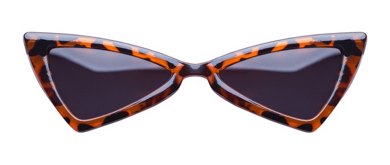 Pointed Leopard Sunglasses Front
