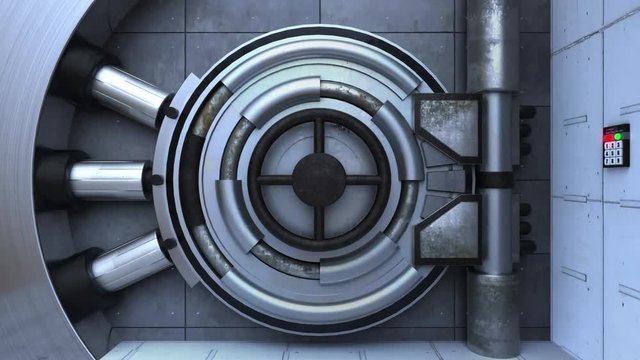 Safe Door Footage with opacity