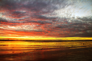 Obraz premium sunset over the sea