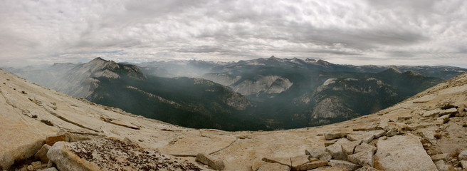 Summit of Half Dome in Yosemite National Park in California