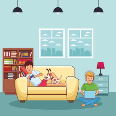 Millennials and videogames cartoons in black and white