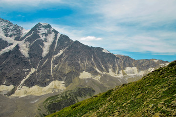 Naklejka premium Caucasus mountains summertime. North Caucasus landscape