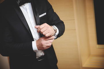 Man preparing for a meeting. Businessman