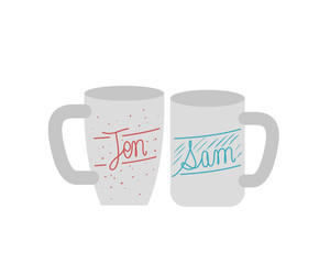 cups  cfee with white background