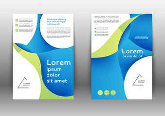 Abstract color brochure