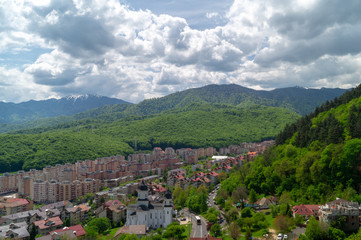 Fototapeta na wymiar View of the Racadau neighborhood - Brasov, Kronstadt, Transylvania, Romania