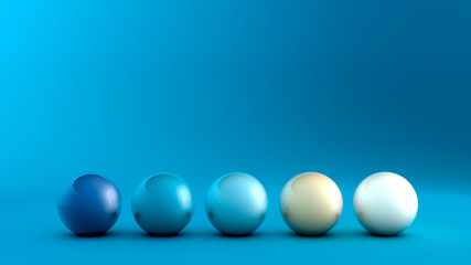 Abstract background with round forms. 3d illustration, 3d rendering.