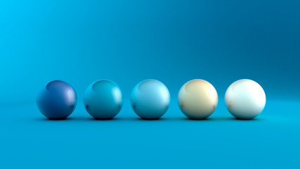 Abstract background with round forms. 3d illustration, 3d rendering.