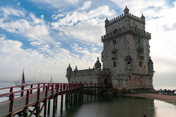 Fototapeta na wymiar Belem Tower in Lisbon.