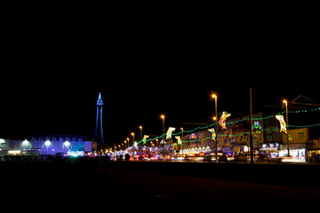 Blackpool at night