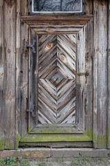 The old wooden door - grunge background texture for design