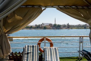 Cruises on the Nile river. Egypt. April 2019