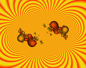 Abstract floral background, orange yellow texture