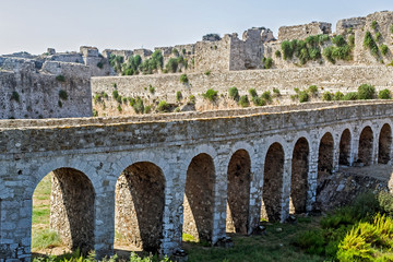 the castle of Methoni Messenia Peloponnese Greece - medieval Venetian fortification - greek landmarks