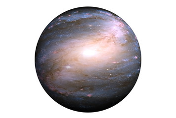 Fantastic star planet, isolated on white background. Elements of this image were furnished by...