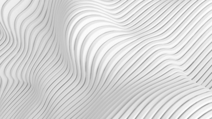 Fototapeta na wymiar White background with lines. 3d illustration, 3d rendering.