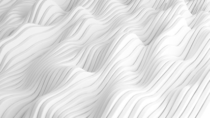 White background with lines. 3d illustration, 3d rendering.