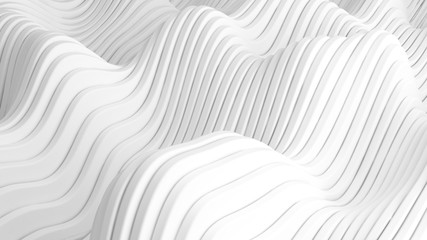 White background with lines. 3d illustration, 3d rendering.