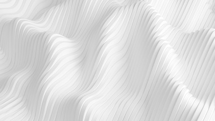 White background with lines. 3d illustration, 3d rendering.