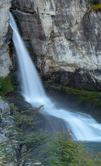 Waterfall Chorrillo del Salto in Patagonia 