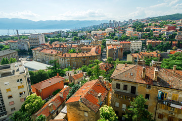 Fototapeta na wymiar Cityscape of Rijeka in Croatia