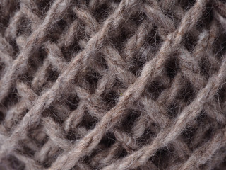 A ball of wool for knitting. Color - purple
