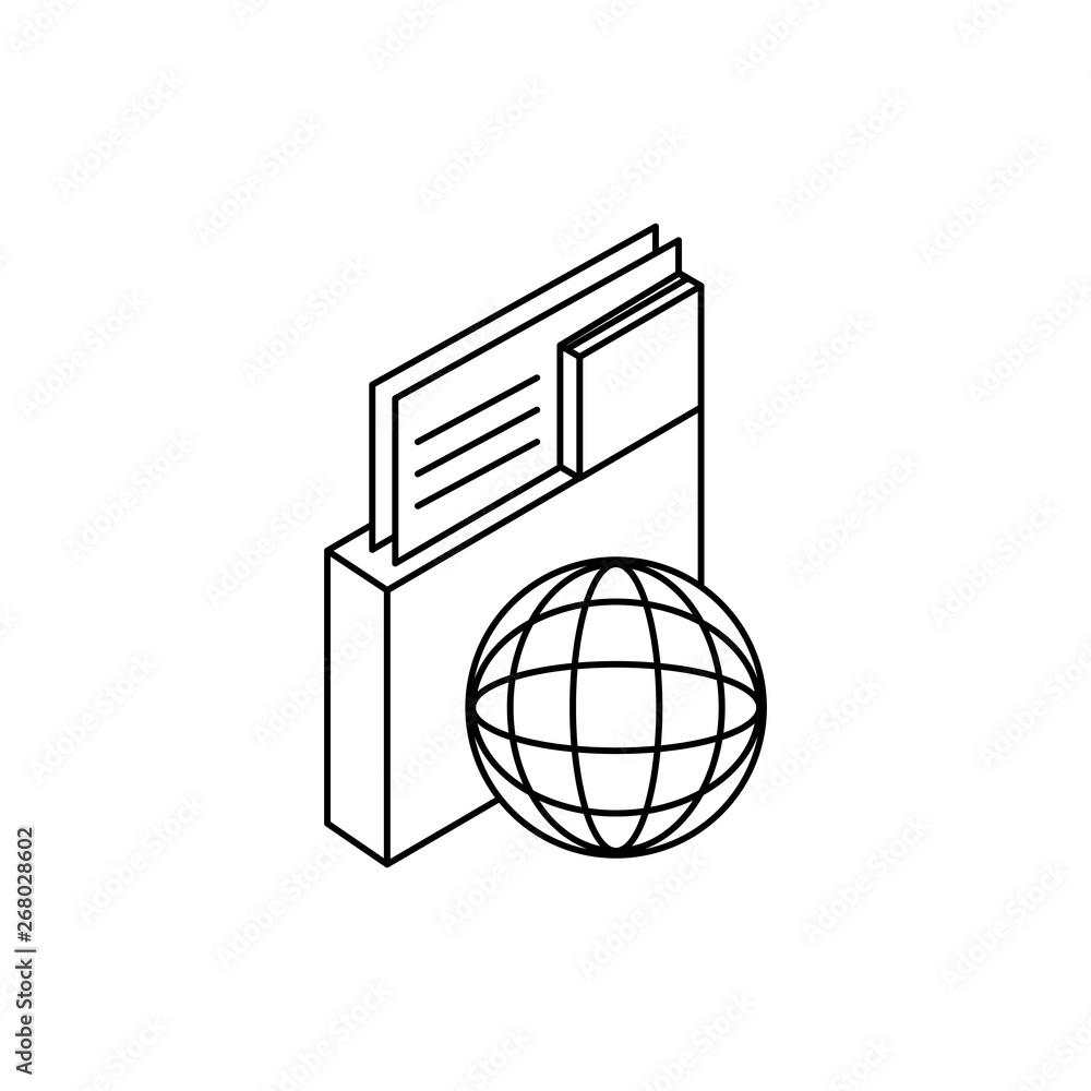 Poster sphere planet browser with folder