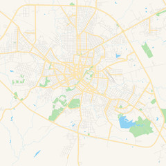 Empty vector map of Camagüey, Cuba