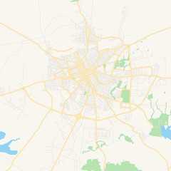Empty vector map of Holguín, Cuba