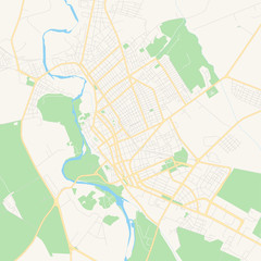 Empty vector map of Bayamo, Granma, Cuba