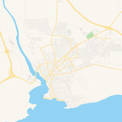 Empty vector map of San Pedro de Macorís, San Pedro de Macorís, Dominican Republic