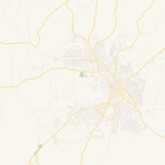 Empty vector map of San Francisco de Macorís, Duarte, Dominican Republic