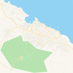 Empty vector map of Puerto Plata, Dominican Republic