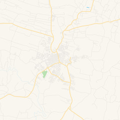 Empty vector map of Moca, Espaillat Province, Dominican Republic
