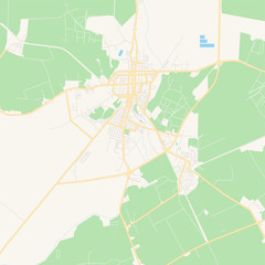 Empty vector map of Morón, Ciego de Ávila, Cuba