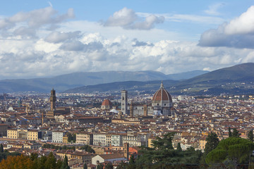 Incredible view from Michelangelo square, Florence, Italy