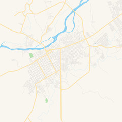 Empty vector map of Choluteca, Honduras