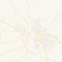 Empty vector map of Comayagua, Honduras