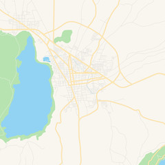 Empty vector map of Masaya, Nicaragua