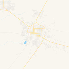 Empty vector map of Chinandega, Nicaragua