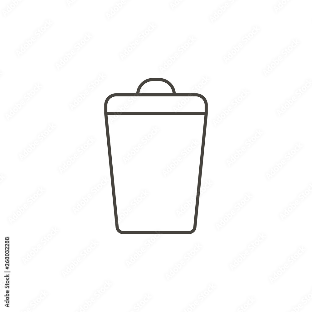Poster garbage disposal vector icon. simple element illustration from ui concept.