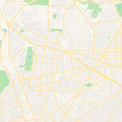 Empty vector map of Zapopan, Jalisco, Mexico
